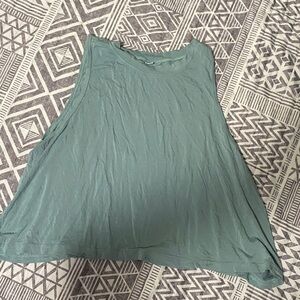 Sleeveless Green Women's Top